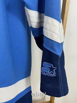 RARE VTG Starter UNC Tar Heels North Carolina Hockey Ramses Jersey Size L