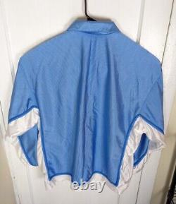 RARE Vintage 90s Nike Team Sports UNC Shooting Snap Jacket Satin XL Tarheels MJ