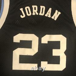 RARE Vintage Nike Michael Jordan UNC North Carolina Basketball Black Jersey XXL