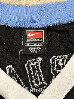 RARE Vintage Nike Michael Jordan UNC North Carolina Basketball Black Jersey XXL