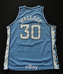 RASHEED WALLACE UNC TAR HEELS Nike Swingman Jersey NBA Sewn Blue NCAA Mens XL