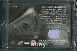 ROY WILLIAMS 2011-12 UD Exquisite Auto UNC Tar Heels #/35 On Card Autograph