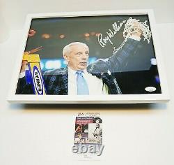 ROY WILLIAMS Unc Tar Heels SIGNED + FRAMED 11x14 Photo JSA COA c