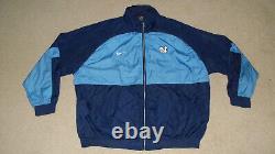 Rare 1980s UNC NIKE TEAM ZIPPER JACKET Windbreaker 3XL NORTH CAROLINA TARHEELS