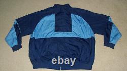 Rare 1980s UNC NIKE TEAM ZIPPER JACKET Windbreaker 3XL NORTH CAROLINA TARHEELS