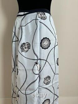Rare CASTLE SPORTS Tar Heels UNC LOGO Silk/Satin Skirt Shirt Size 10 Medium EUC