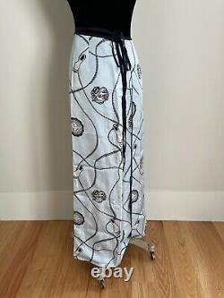 Rare CASTLE SPORTS Tar Heels UNC LOGO Silk/Satin Skirt Shirt Size 10 Medium EUC