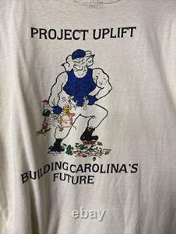 Rare UNC Carolina Tar Heels Mascot T-Shirt Size Lg USA Vtg 1990s RARE