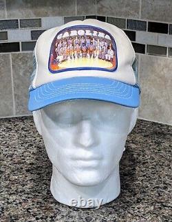 Rare Vintage 1976 UNC Tarheels Team Photo Nylon Mesh Back College Trucker Hat