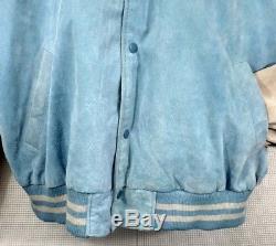 Red Oak Sportswear Carolina Tar Heels Suede Varsity Jacket Sz XL Coat Bomber UNC