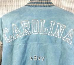 Red Oak Sportswear Carolina Tar Heels Suede Varsity Jacket Sz XL Coat Bomber UNC