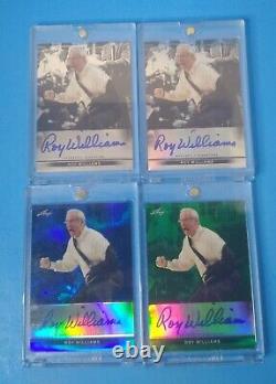 Roy Williams Leaf Metal Autograph LOT X4 UNC Tar Heels Rare