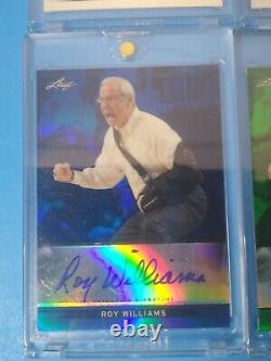 Roy Williams Leaf Metal Autograph LOT X4 UNC Tar Heels Rare