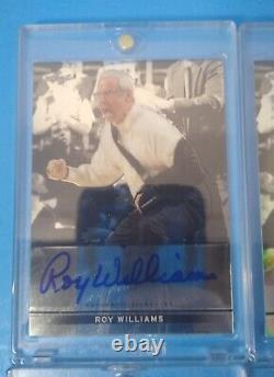 Roy Williams Leaf Metal Autograph LOT X4 UNC Tar Heels Rare