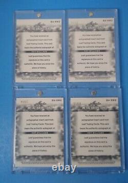 Roy Williams Leaf Metal Autograph LOT X4 UNC Tar Heels Rare