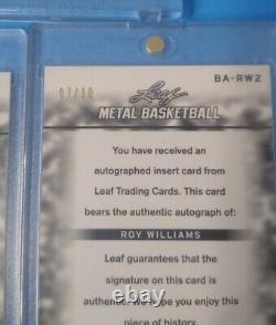 Roy Williams Leaf Metal Autograph LOT X4 UNC Tar Heels Rare