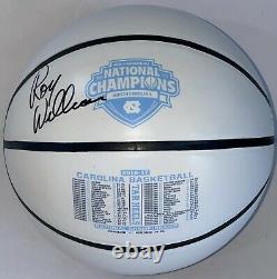 Roy Williams Signed Autographed UNC Tar Heels 2017 Champs Basketball PSA/DNA