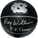 Roy Williams Signed North Carolina Tar Heels Logo Basketball Unc 3x Champs Jsa