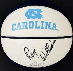 Roy Williams Signed North Carolina Tar Heels Logo Basketball Unc Coa Proof