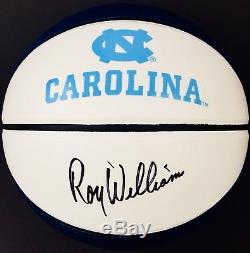 Roy Williams Signed North Carolina Tar Heels Logo Basketball Unc Coa Proof