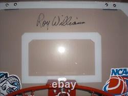 Roy Williams Signed Unc North Carolina Tar Heels Logo Mini Backboard H. O. F