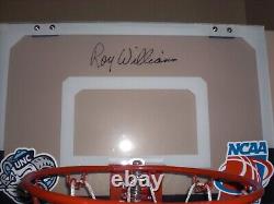 Roy Williams Signed Unc North Carolina Tar Heels Logo Mini Backboard H. O. F