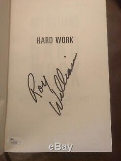 Roy Williams Signed autograph HARD WORK Book UNC TARHEELS JSA