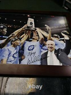 Roy Williams UNC North Carolina Tarheels Signed Trophy 11x14 Framed Photo