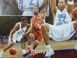 Roy Williams signed UNC North Carolina Tar Heels 2005 NCAA Champs Lithograph