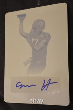 SAM HOWELL 2019 LEAF METAL ALL AMERICAN Yellow Printing Plate 1/1 Auto UNC