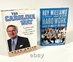 SIGNED Dean Smith & Roy Williams Books UNC North Carolina Tar Heel Basketball