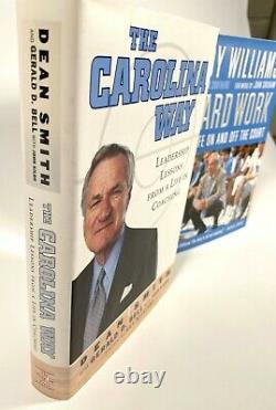 SIGNED Dean Smith & Roy Williams Books UNC North Carolina Tar Heel Basketball