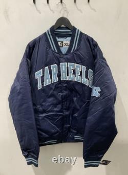 STARTER North Carolina Tar Heels Satin Varsity Jacket Size XL New With Tag