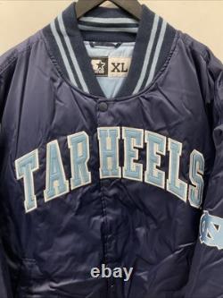 STARTER North Carolina Tar Heels Satin Varsity Jacket Size XL New With Tag