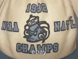 SUPER RARE Vintage UNC 1982 NCAA NAT'L CHAMPS Trucker Hat North Carolina HTF