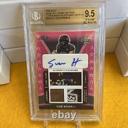 Sam Howell 2019 Leaf All American Bowl #2/8 Triple Patch Auto BGS 9.5/10 UNC