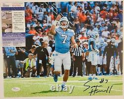 Sam Howell Signed Auto 11x14 Photo JSA SIGNATURE DEBUT COA UNC Tar Heels