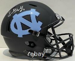 Sam Howell Signed Autographed UNC North Carolina Tar Heels Custom F/S Helmet JSA