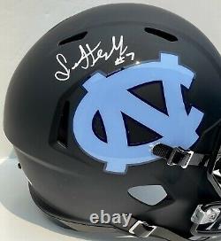 Sam Howell Signed Autographed UNC North Carolina Tar Heels Custom F/S Helmet JSA