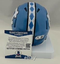 Sam Howell Signed North Carolina Tar Heels Mini Helmet Unc Auto+beckett Coa