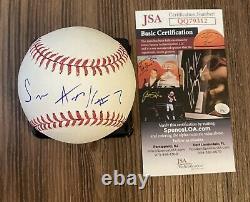 Sam Howell Signed ROMLB Baseball (Washington Commanders-UNC Tar Heels) JSA COA