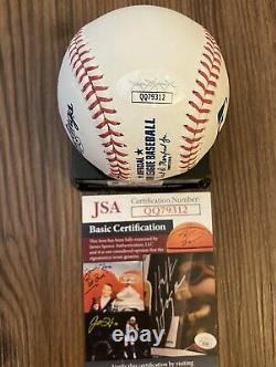 Sam Howell Signed ROMLB Baseball (Washington Commanders-UNC Tar Heels) JSA COA