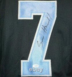 Sam Howell Signed UNC Tar heels Black Football Jersey XL JSA SD94821