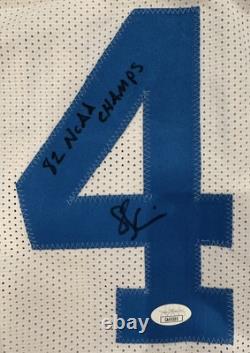 Sam Perkins Signed North Carolina Tar Heels UNC (82 NCAA Champs) Jersey JSA