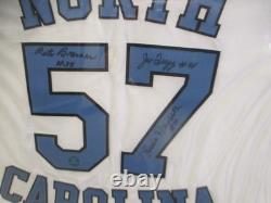 Signed 57 UNC Tar Heels Jersey Lenny Rosenbluth, Pete Brennan, Joe Quigg -COA