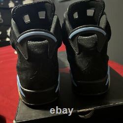 Size 10.5 Mens Air Jordan 6 Retro Tar Heels, UNC 2017 Blue Black Nike