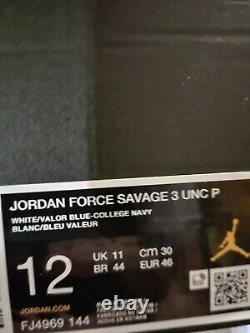 Size 12 Nike Force Savage Pro 3 Football Cleats UNC Tar Heels PE Fj4969 144