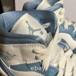 Size 7 Jordan 1 Mid University Blue UNC Tar Heels Women Size