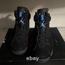 Size 8 Jordan 6 Retro Tar Heels, UNC 2017 384664 006