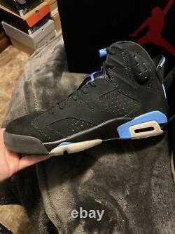 Size 9.5 Jordan 6 Retro Tar Heels, UNC 2017 384664-006